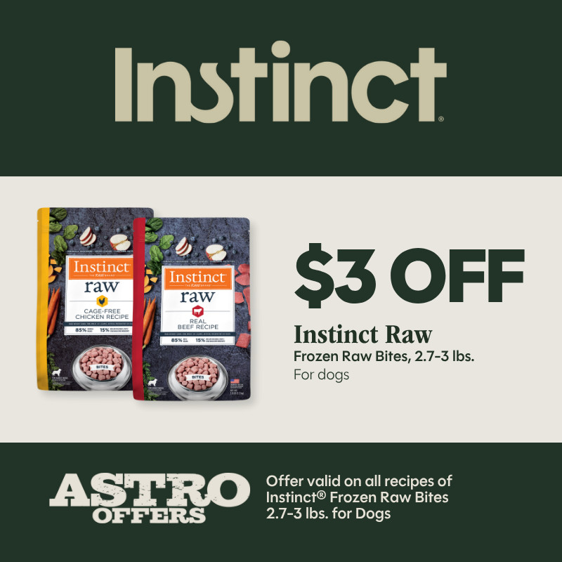 Instinct Raw Bites $3 OFF