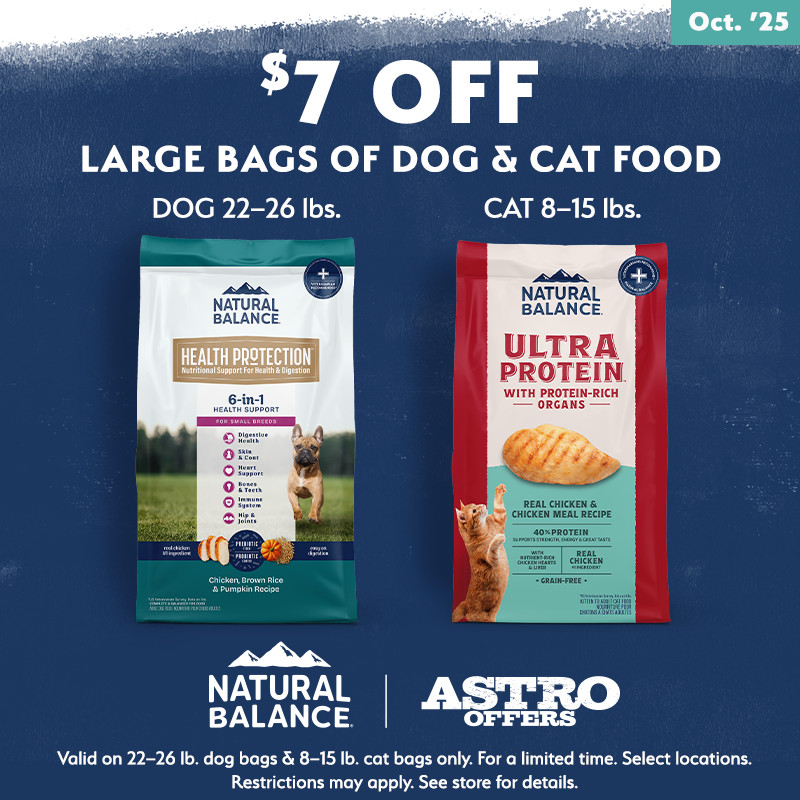 Natural Balance $7 OFF big bags
