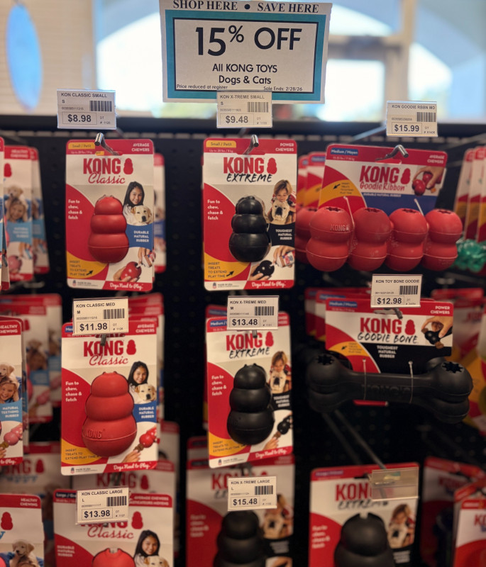 KONG toys all 15% OFF