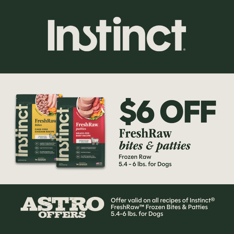 Instinct up to $6 OFF Fresh Raw