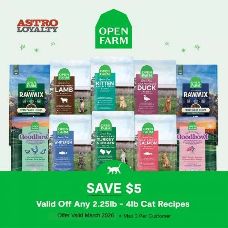 Open Farm Cat up to $5 OFF