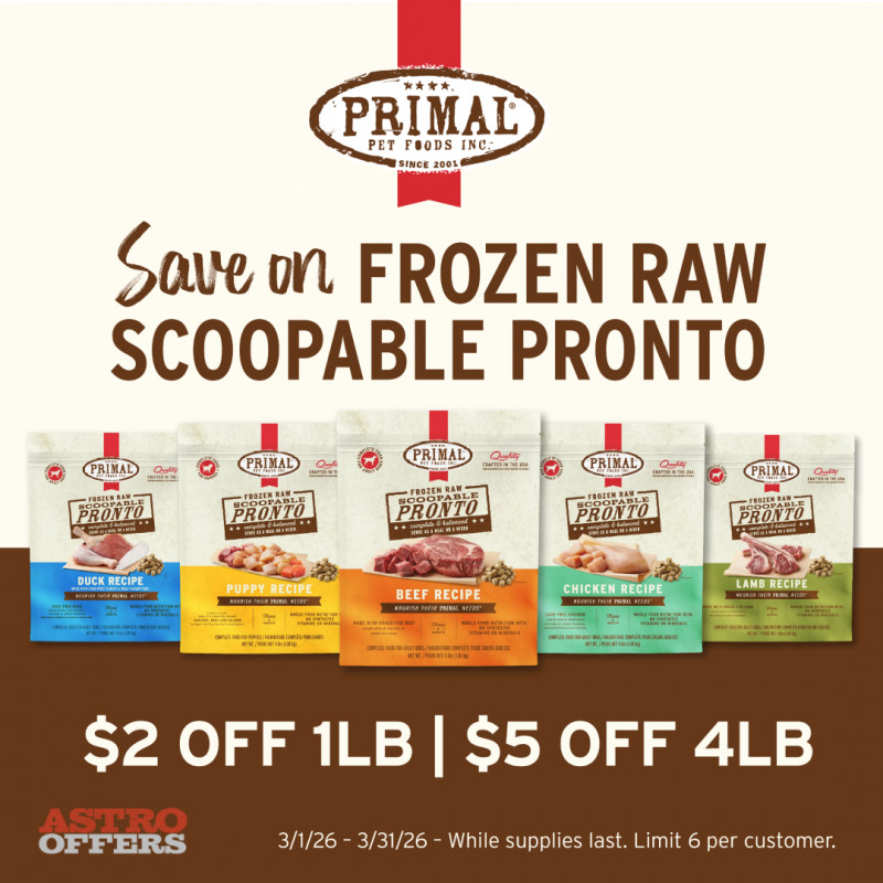 Primal Pronto up to $4 OFF