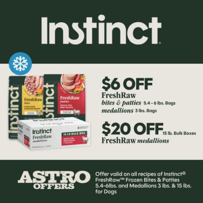 Instinct Raw up to $6 OFF