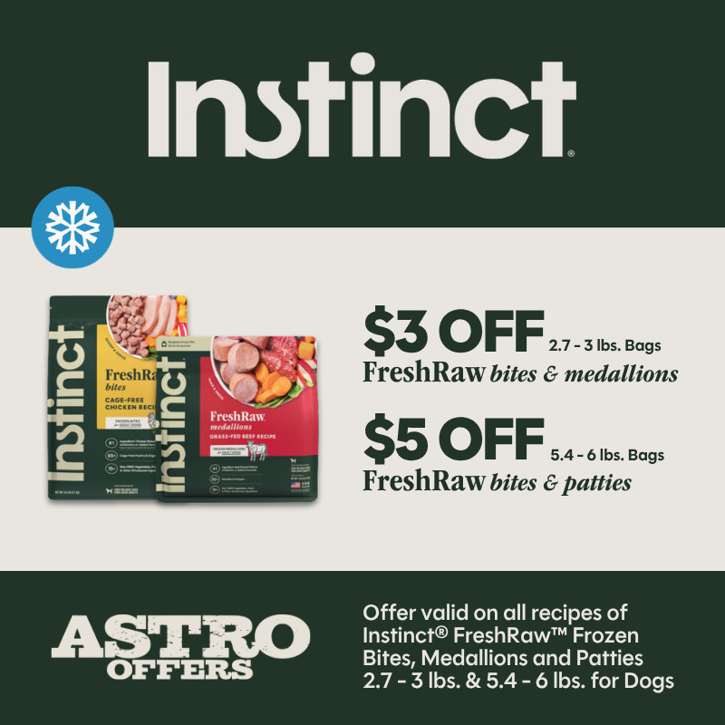 Instinct Raw SALE up to $5 OFF