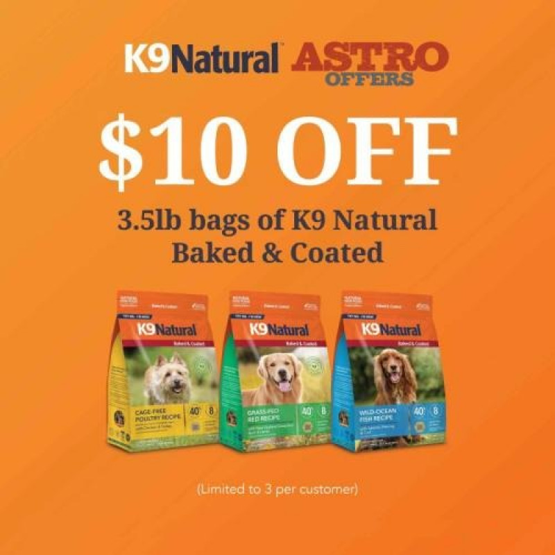 K9 Naturals Baked up to $10 OFF