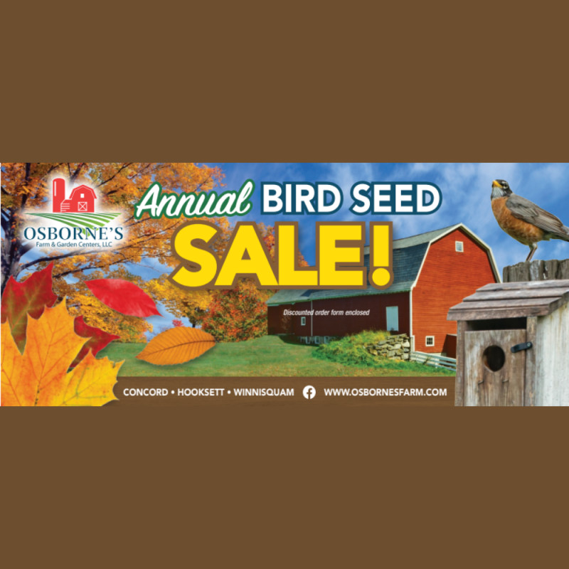 Annual Wild Bird Seed Sale - Advance Order!