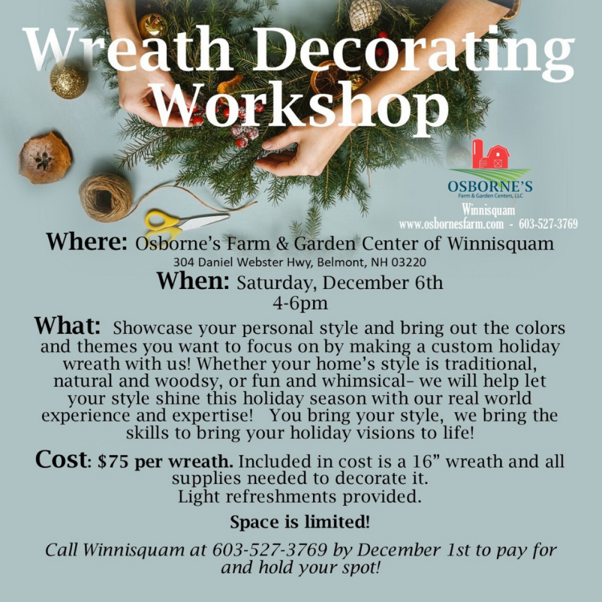 Wreath Decorating Workshop