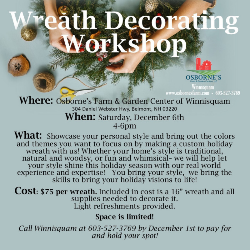 Wreath Decorating Workshop
