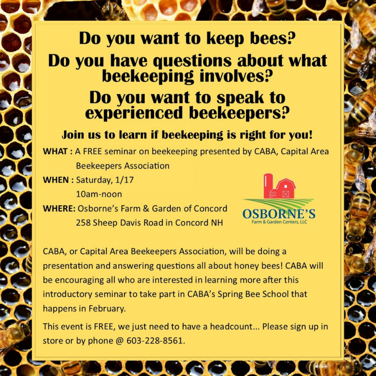 Intro to Beekeeping Seminar