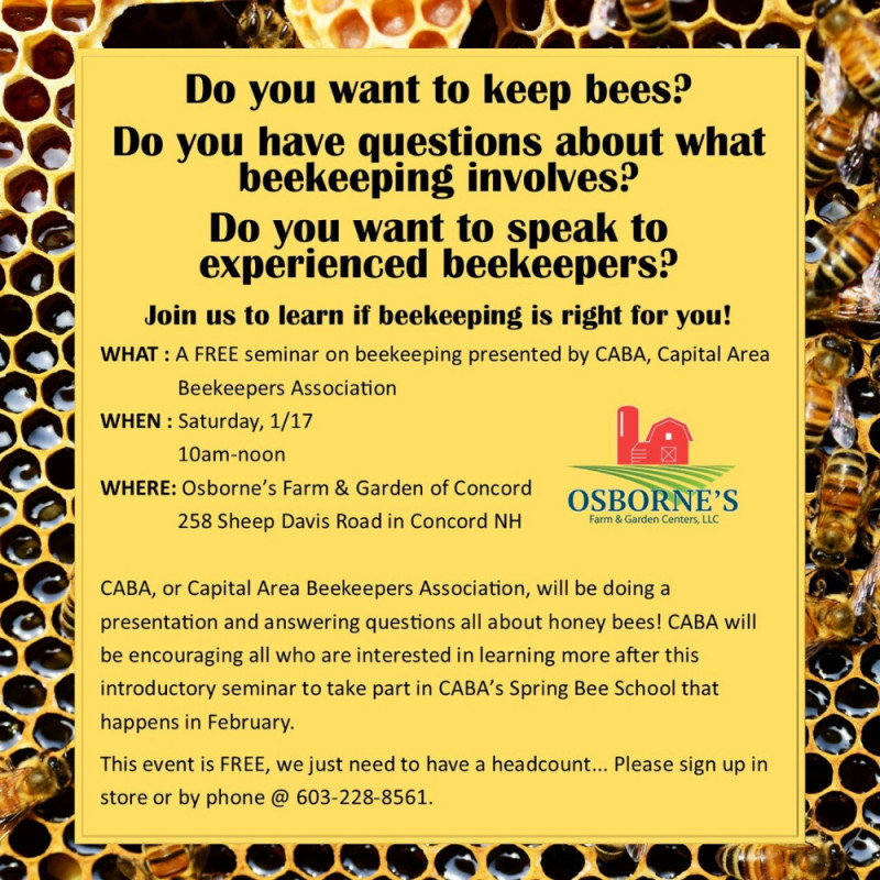 Intro to Beekeeping Seminar