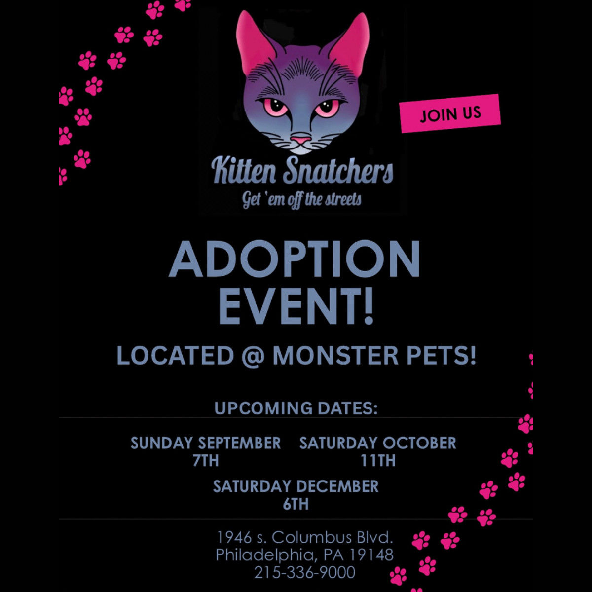 Kitchen Snatchers Adoption Event