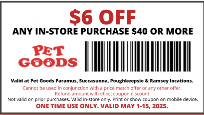 $6 OFF ANY IN-STORE PURCHASE $40 OR MORE