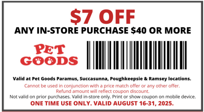 $7 OFF ANY IN-STORE PURCHASE $40 OR MORE
