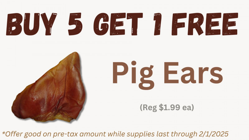 Pig Ears - Buy 5 Get 1 FREE