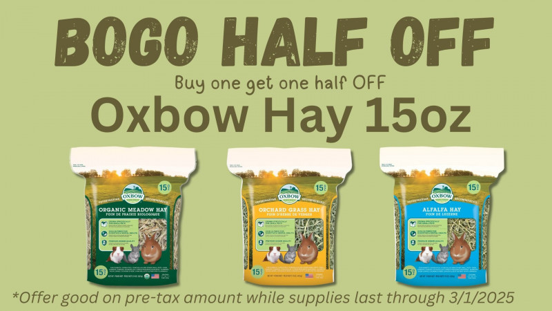 Oxbow Hay 15oz - Buy one get one HALF OFF