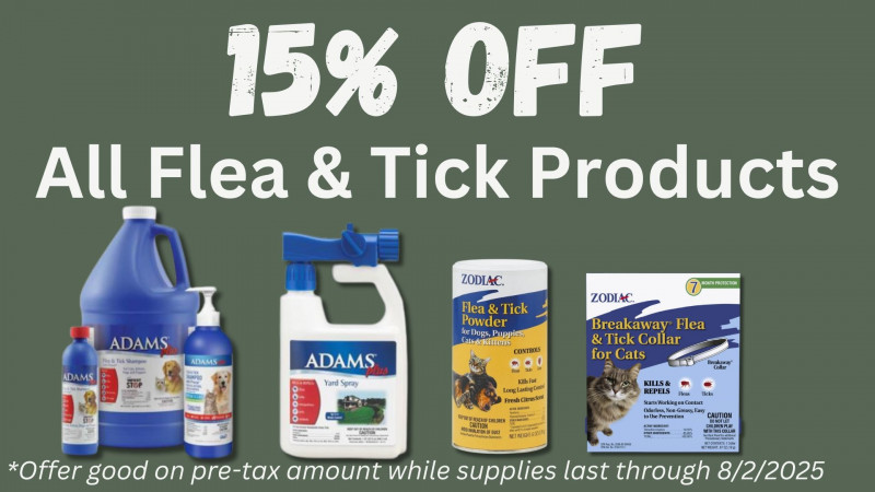 15% OFF All Flea & Tick Products