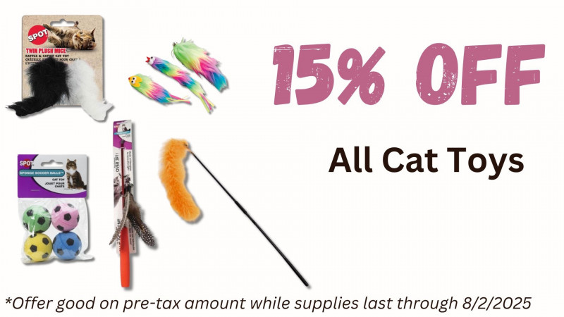 15% OFF All Cat Toys