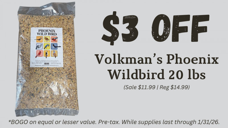 $3 OFF Volkman's Phoenix Wildbird 20 lbs