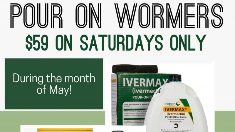 May Saturday Wormer Sale