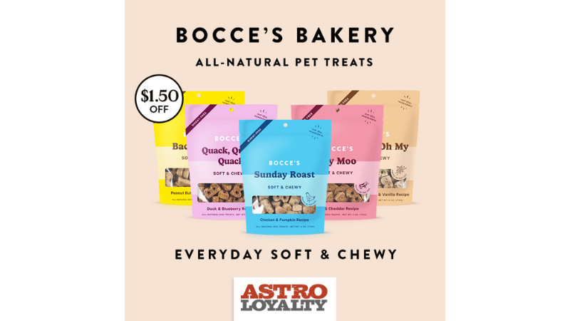 Bocce's Bakery | $1.50 OFF Everyday Crunchy Biscuits & Everyday Soft & Chewy Treats!