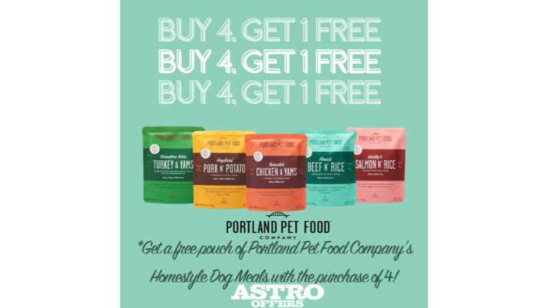 Portland Pet Food | Buy 4, Get 1 FREE on Homestyle Dog Meals!