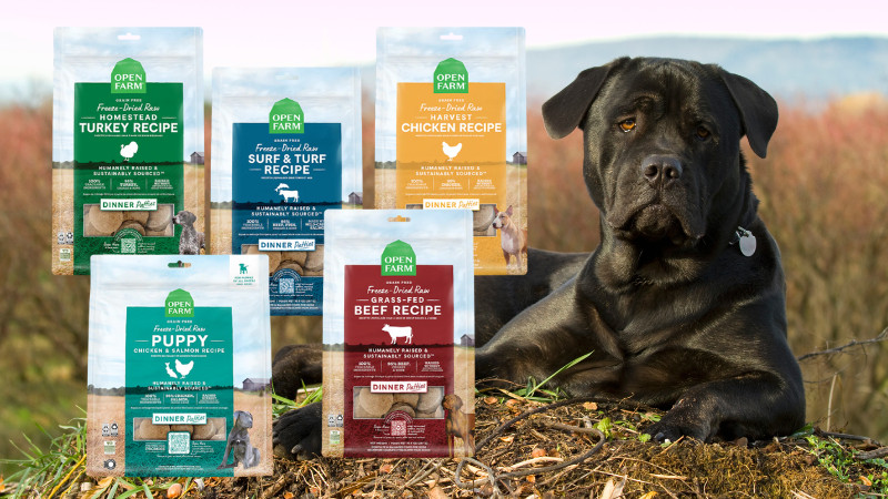 Open Farm | Take $6.00 Off 10.5 oz. or 17.5 oz Freeze Dried Raw Patties, 13.5 oz. Freeze Dried Original Morsels