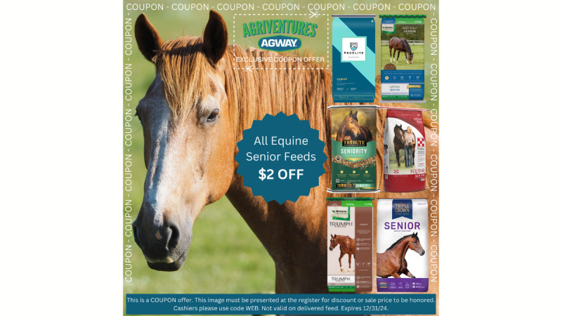 All Equine Senior Feeds $2 Off