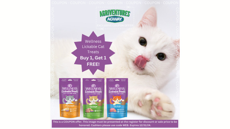 Wellness Lickable Cat Treats Buy 1, Get 1 FREE