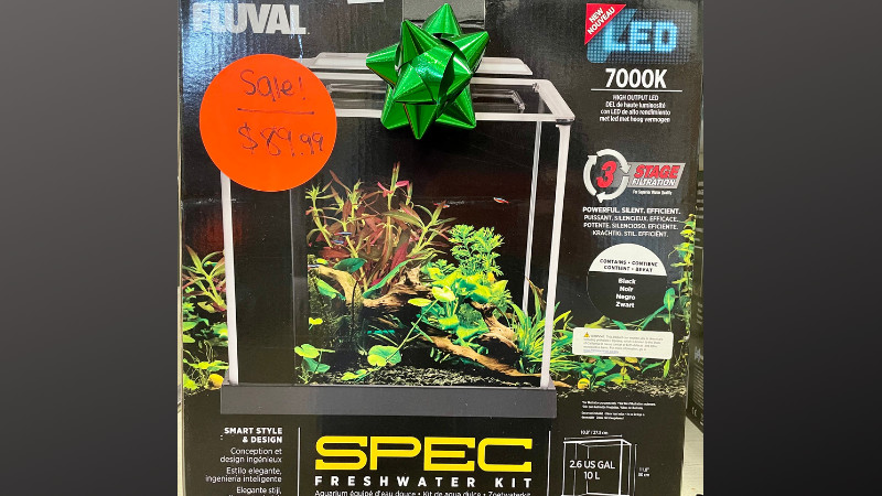 Fluval SPEC Freshwater Kit (2.6 US Gal 10 L) Now $89.99