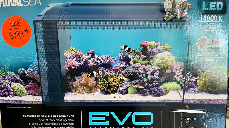 Fluval SEA Evo Saltwater Kit (13.5 US Gal 52 L) Now $199.99