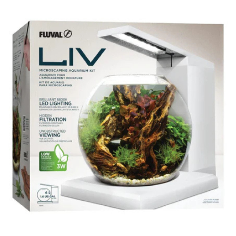 NEW Fluval Liv Aquarium Kit (White) $139.99