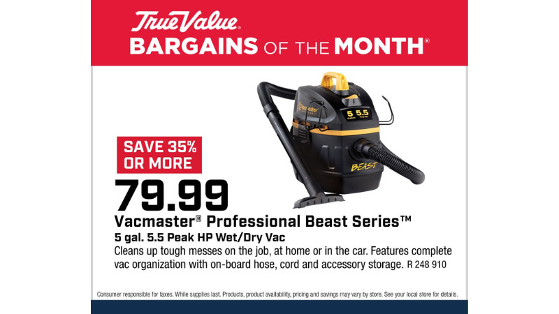 Vacmaster® Professional Beast Series™ 5 gal. 5.5 Peak HP Wet/Dry Vac $79.99