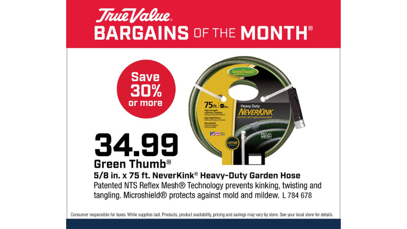 Green Thumb® 5/8 in. x 75 ft. NeverKink® Heavy-Duty Garden Hose $34.99