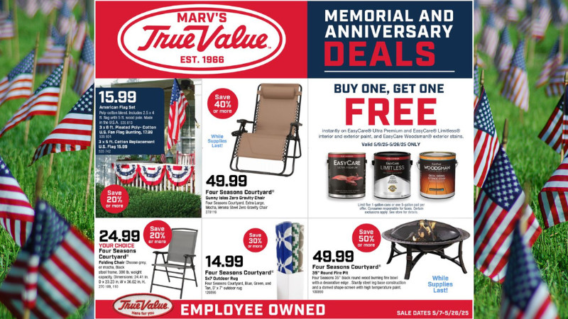 Memorial and Anniversary Deals