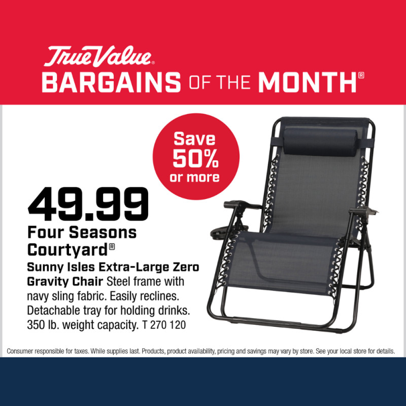 Four Seasons Courtyard® Zero Gravity Chair $49.99