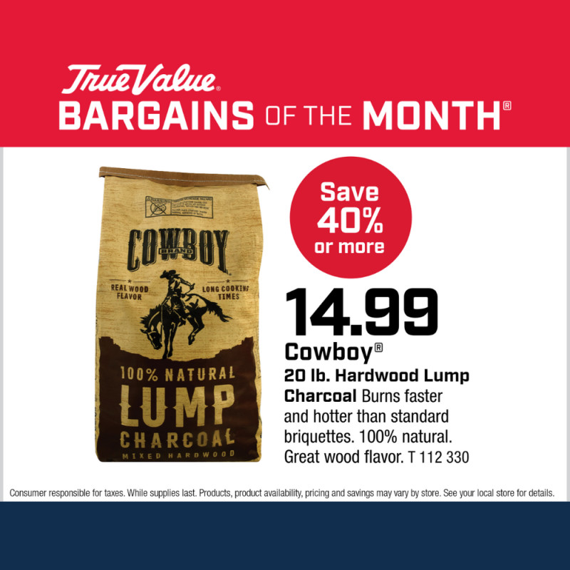 Cowboy® 20 lb. Hardwood Lump Charcoal $14.99
