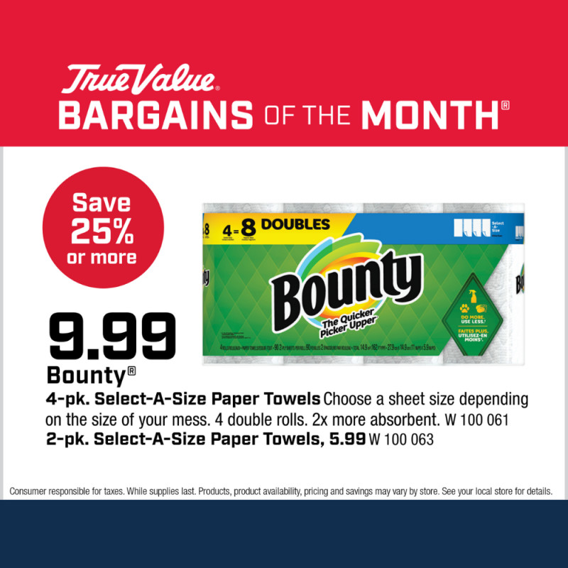 Bounty 4-pk. Select-A-Size Paper Towels $9.99