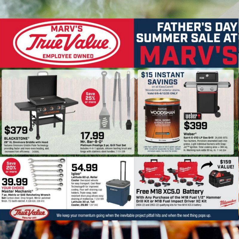 Father's Day Summer Sale At Marv's