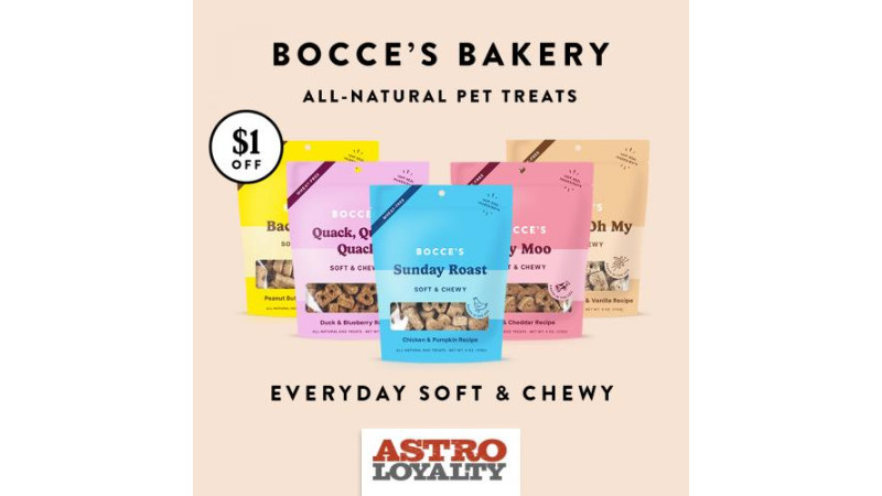 Bocce's Bakery | $1.00 OFF Everyday Soft & Chewy Treats!