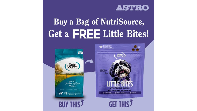 NutriSource | Buy a Bag of Kibble, Get a Little Bites 6oz Treat FREE