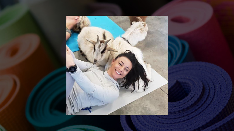 GOAT YOGA AT STARKIE BROTHERS GARDEN CENTER