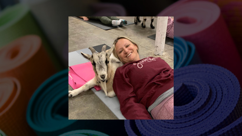 GOAT YOGA AT STARKIE BROTHERS GARDEN CENTER