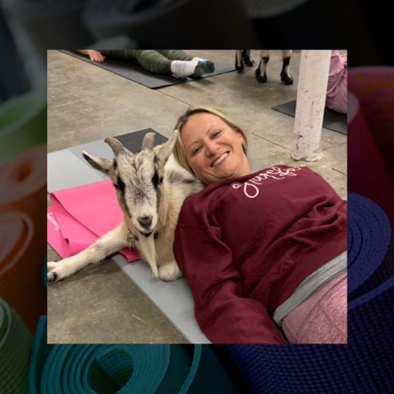 GOAT YOGA AT STARKIE BROTHERS GARDEN CENTER