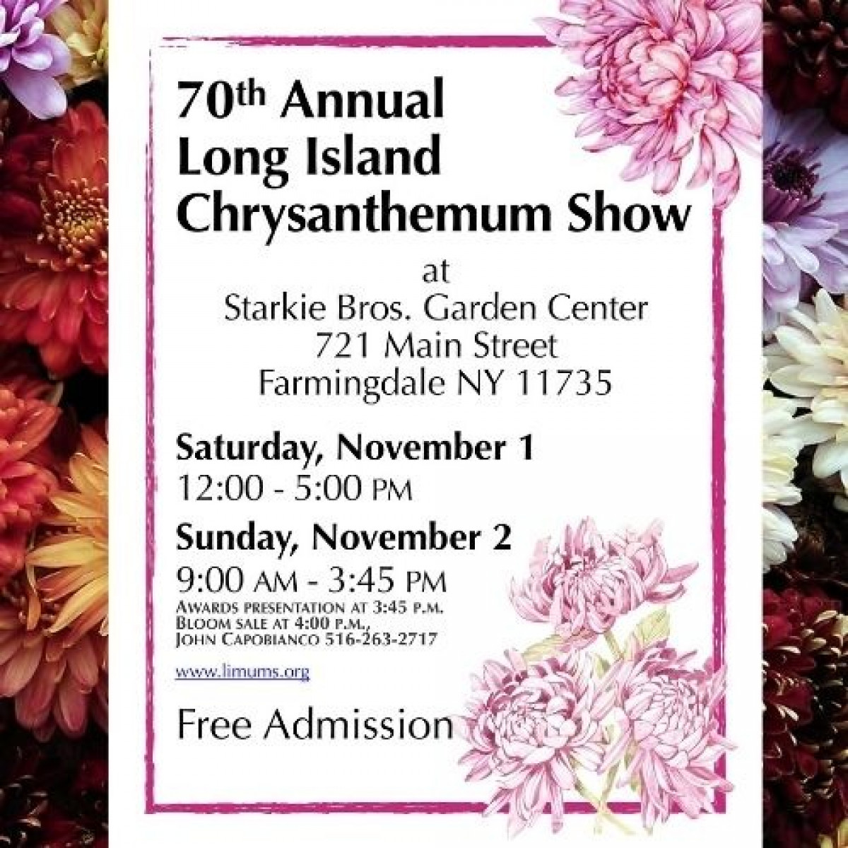 70th Annual Long Island Chrysanthemum Show