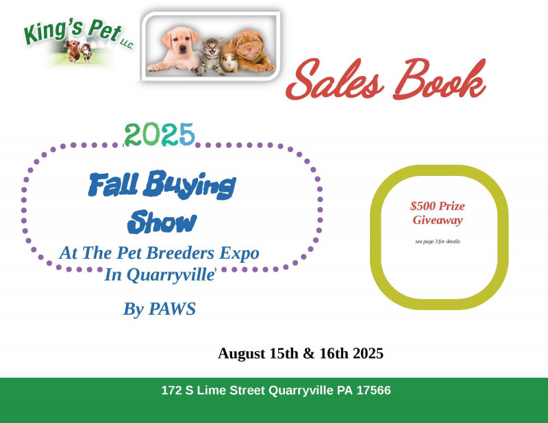 Kings Pet Fall Buying Show at the Pet Breeders Expo in Quarryville