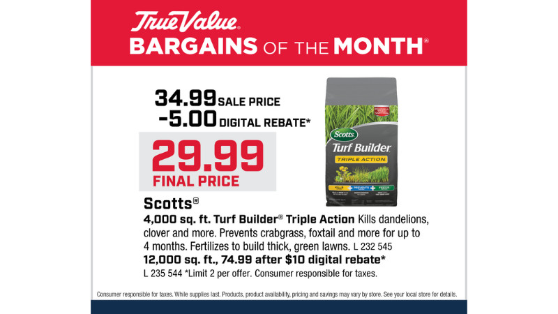 Scotts® 4,000 sq. ft. Turf Builder® Triple Action Savings