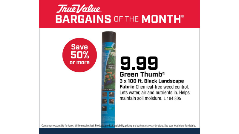 Green Thumb® 3 x 100 ft. Black Landscape Fabric $9.99