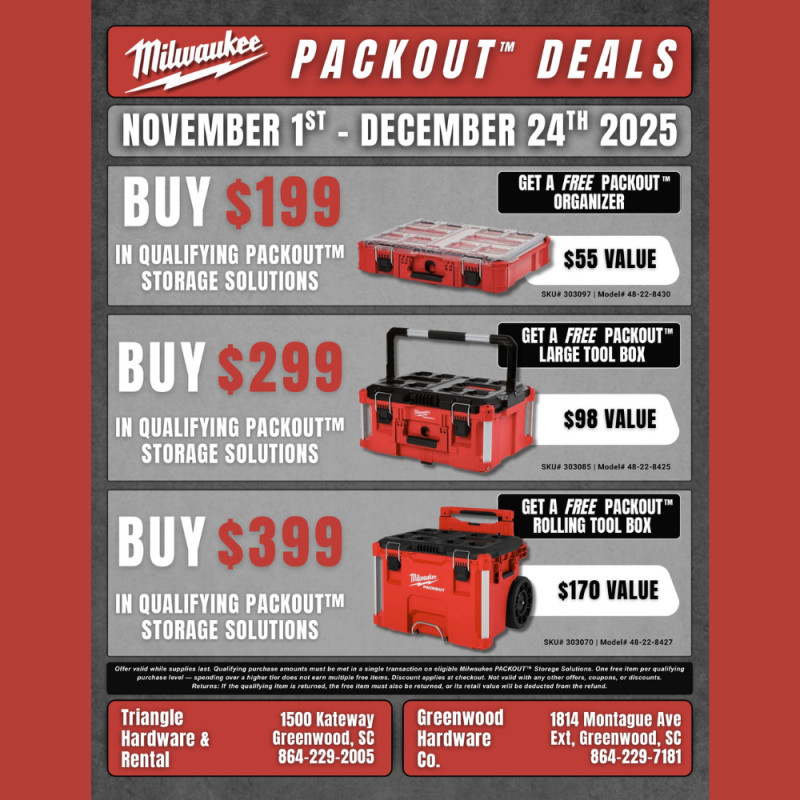 Milwaukee Packout Deals