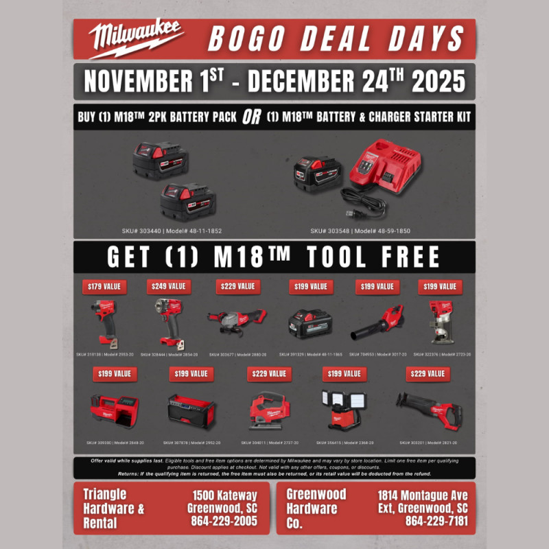 Milwaukee BOGO Deal Days