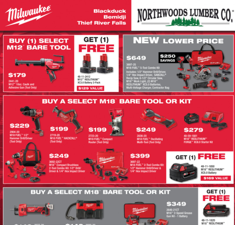 Milwaukee Tool Promotions